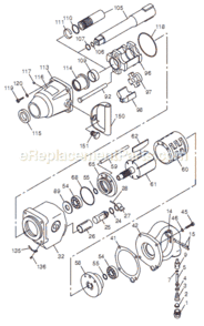 Page A Diagram and Parts List for CP797TL6 T023165 Chicago Pneumatic Wrench